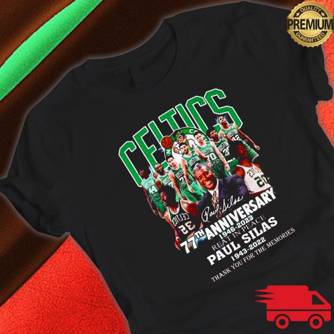 Official boston celtics 77th anniversary 1946 2023 Paul silas 1943 2022 thank you for the memories signatures Long Sleeve Tee Official boston celtics 77th anniversary 1946 2023 Paul silas 1943 2022 thank you for the memories signatures Long Sleeve Tee