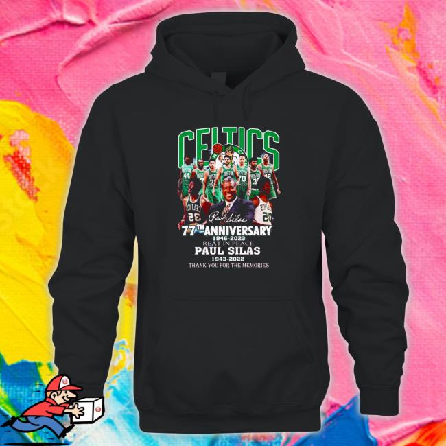 Official boston celtics 77th anniversary 1946 2023 Paul silas 1943 2022 thank you for the memories signatures Long Sleeve Tee Official boston celtics 77th anniversary 1946 2023 Paul silas 1943 2022 thank you for the memories signatures Long Sleeve Tee