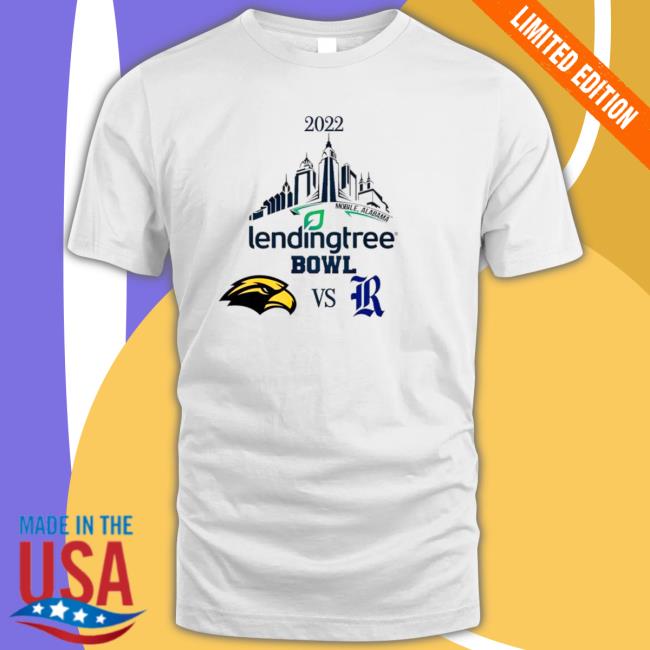 Official Southern Miss Golden Eagles vs Rice Owls Football 2022 Lending Tree Bowl Tee Shirt Official Southern Miss Golden Eagles vs Rice Owls Football 2022 Lending Tree Bowl Tee Shirt