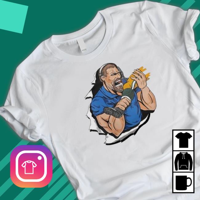 Dan Campbell Biting Kneecaps T-shirt Dan Campbell Biting Kneecaps T-shirt