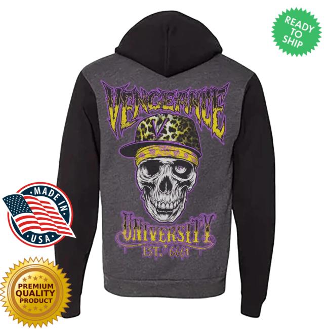 Zacky Vengeance Clothing Vengeance University Unisex Magic Zomby Zip Up Hoodie Zacky V