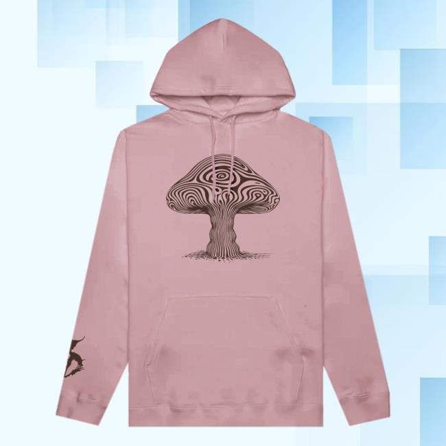 Zeds Dead Official Shop Merch Zeds Dead - Earworm Heavyweight Crewneck New- Dusty Pink