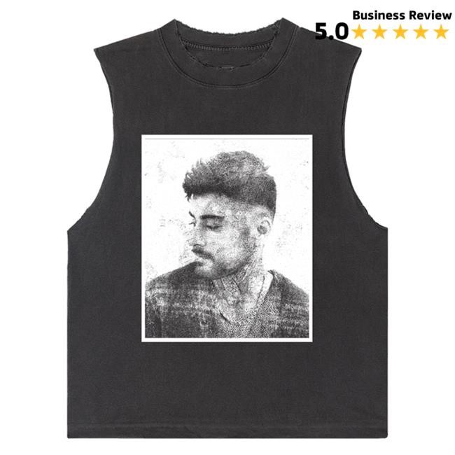 Zayn Official Merch Store | Zayn Portrait Tank Top Tshirt | Inzayn Clothing Shop Apparel