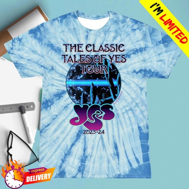 Yes Official Store Tales Of Yes 2023 Tie Dye Tour Tshirt
