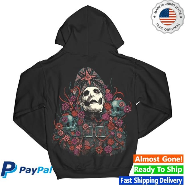 Official Ghost Merch Store Ghost Band Rock Pink Bliss Zip Popover Hoodie