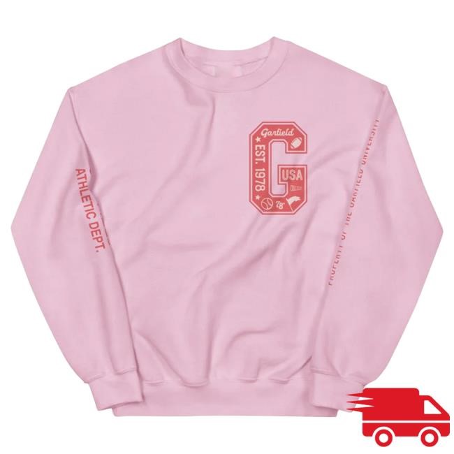Official Paramount Merch Store Garfield Patch Pullover Hoodie Paramount Clothing Shop