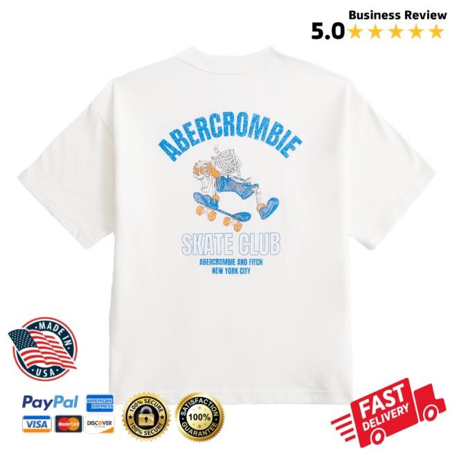Authentic Street Drop Abercrombie And Fitch Relaxed Graphic Logo Tee