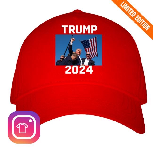 Trump 2024 Cap Trump Shot