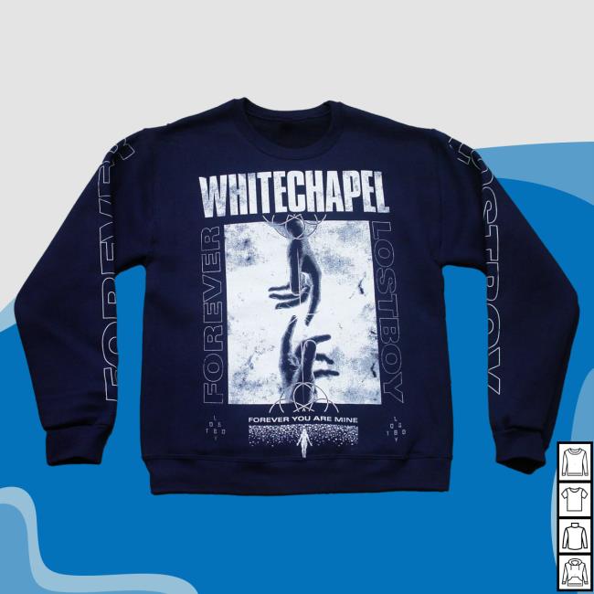 Official Merch Now Whitechapel Lost Boy Navy Pullover Hoodie MerchNow