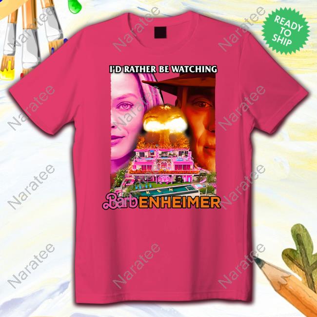 I'd Rather Be Watching Barbenheimer Crewneck Sweatshirt