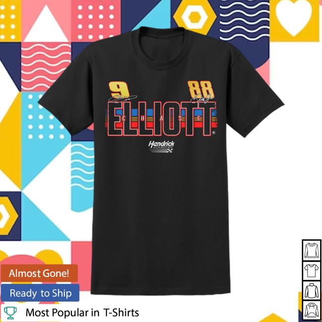 Official Chase Elliott Store Shop Merch Black 9-88 Throwback 2024 Shirt
