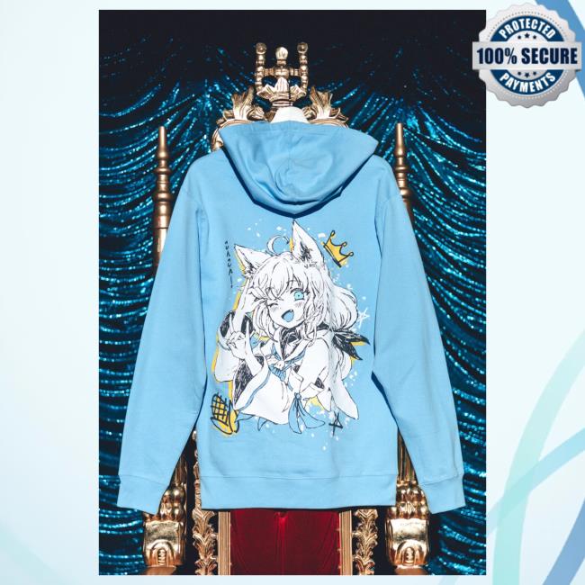 Official Omori Merch Store Omori Shirakami Fubuki Popover Sweatshirt Omocat Hikikomori Sunny