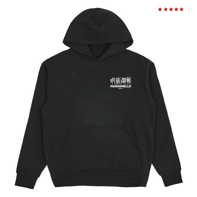 Official Marshmello Shop Store Merch Jujutsu Kaisen Poster Pull Over Hoodie