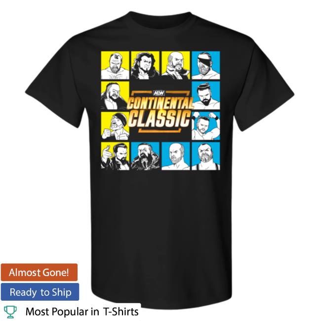 Shop Aew Merch Aew Continental Classic Tournament Lineup Long Sleeve Shirt