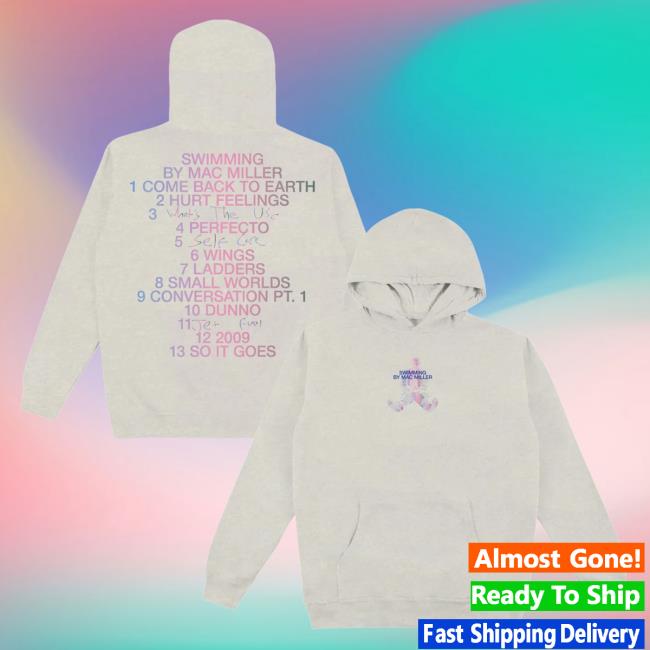 Official Mac Miller Apparel Clothing Store Merch Shop MacMiller Swimming Gradient Sweatshirts