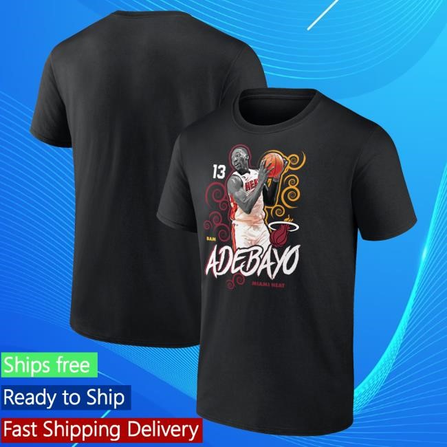 NBA Basketball Bam Adebayo Miami Heat Minimal Logo Shirt