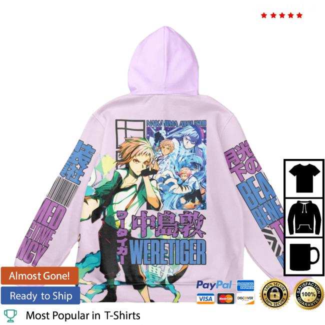 Official Anime Ape Clothing Nakajima Atsushi Bungou Stray Dogs Streetwear AOP Sweatshirts 3D All Over Print Animeape