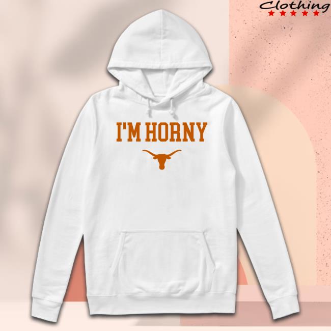 Joe Cook OL Daniel Cruz I'm Horny Texas Longhorns Logo T-Shirt