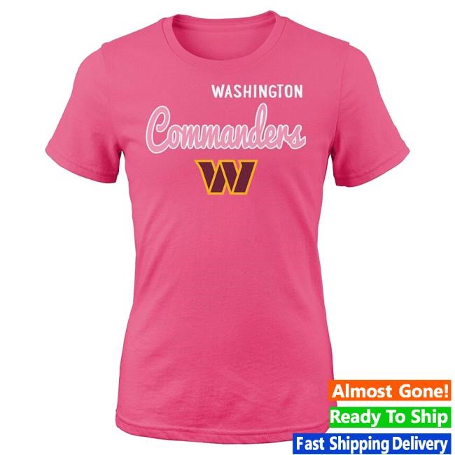 Washington Commanders Girls Pink Big Game Short Sleeve Tshirt | Rally House Official NFL