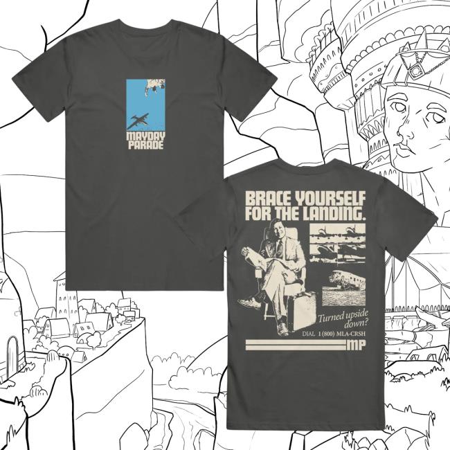 Official Merch Now Mayday Parade Plane Pepper Tshirt MerchNow