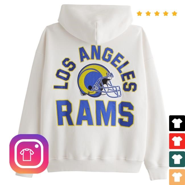 Official Abercrombie And Fitch Los Angeles Rams Graphic Hood NFL by Abercrombie