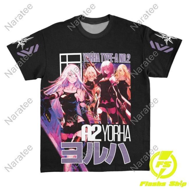 Official Anime Ape Clothing A2 Nier Automata Streetwear Hot Shirt Animeape