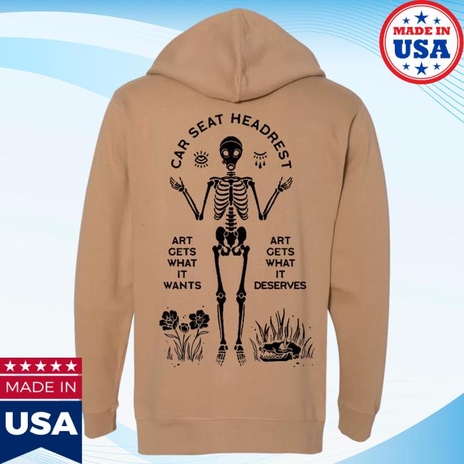 Official Car Seat Headrest Merchandise Art Gets What It Wants Zip Hoody
