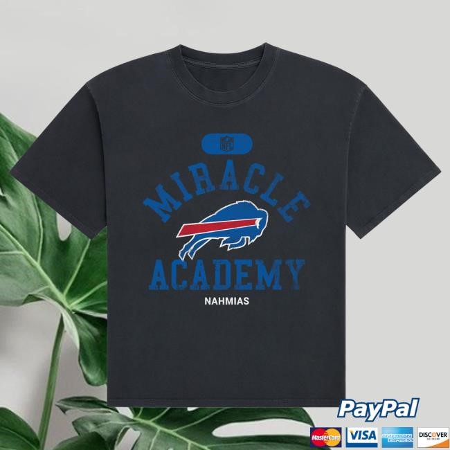 Official Fanatics Shop Store Merch Buffalo Bills Miracle Academy Unisex Boxy Hot Shirt - Black by NFL