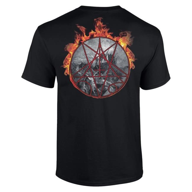 Morbid Angel Red Horned Skull Shirts Morbid Angel Official Merch