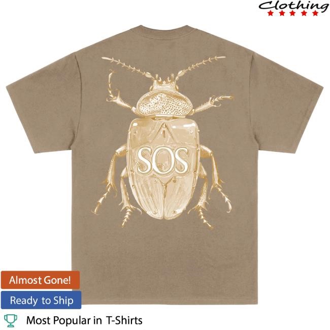 Official Sza Merch Store Shop Sza SOS DELUXE BROWN BEETLE Pullover Sweatshirt Solana Imani Rowe