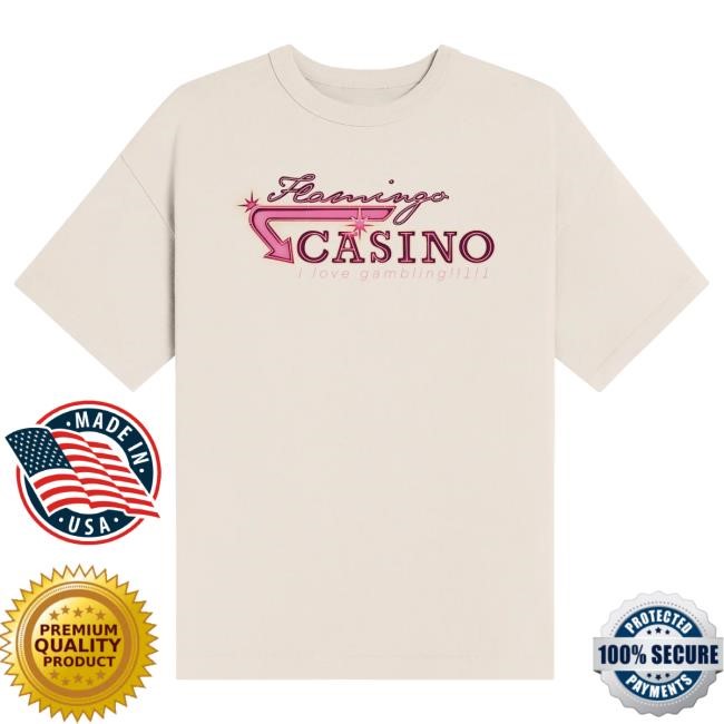 Official Flim Flam Merch Flamingo Casino Adult Shirt Blue/Black FlimFlam