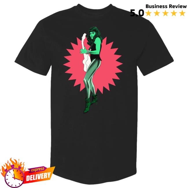 Psychobilly White Guitar ShirtPsychobilly Jamie Hewlett Shirt