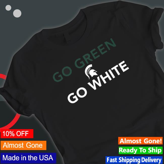 Michigan State Spartan Go Green Go White Sweatshirt