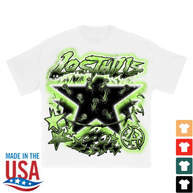 Official Lostinthehills x Youngboy Lost In The Hills Green - White Sweater