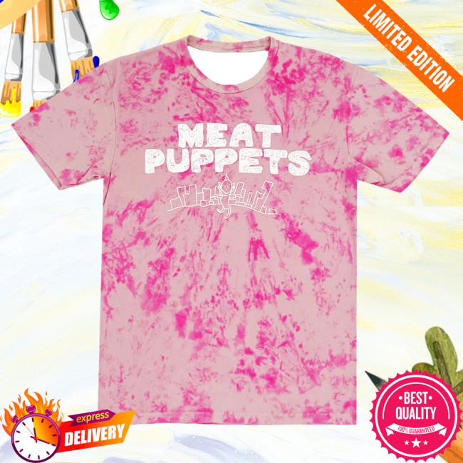Official Hello Merch Meat Puppets Más Clown Tie Dye Popover Shirt Hellomerch MeatPuppets
