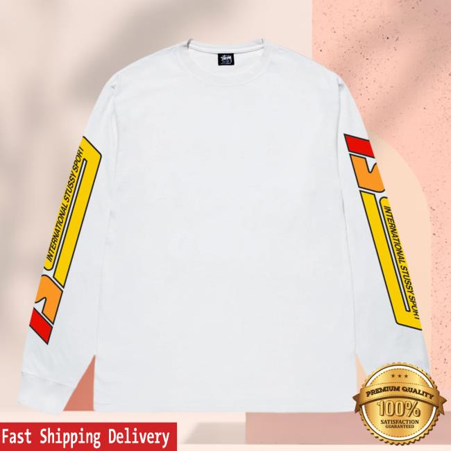 Official Stüssy Apparel Clothing Shop Stüssy Sport White Long Sleeve Shirts