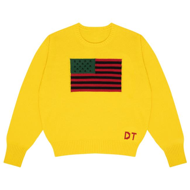 Official Denim Tears Clothing Store Shop Tyson Beckford Sweatshirt Yellow Denimtears Merch