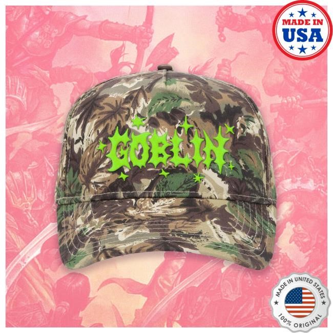 Official Wizard Of Barge Goblin Camo Cap Wizardofbarge