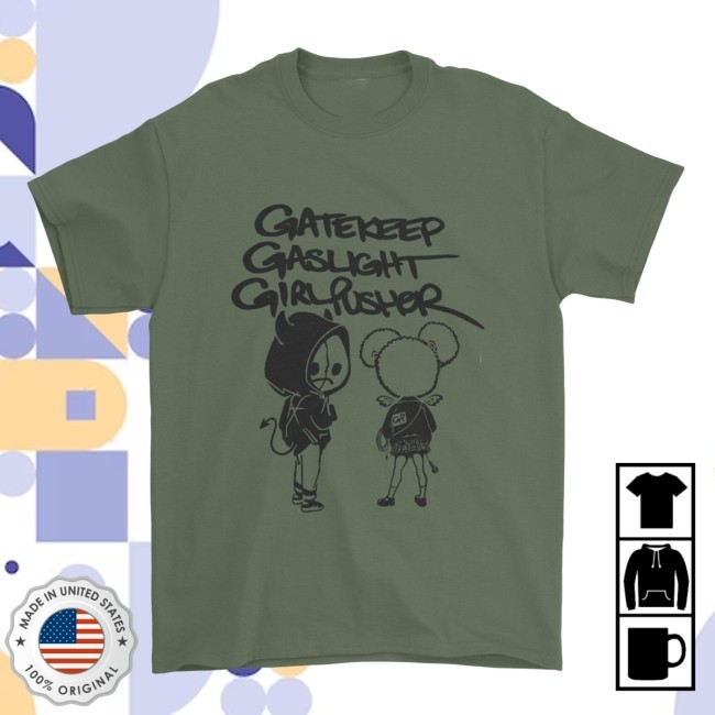 Music Bidness Tee - Military Green Girlpusher Shirt