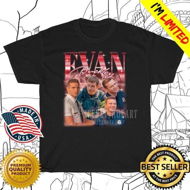 Evan Buckley Retro Short SleeveShirt | Nine Eleven | Series Retro | Evan Buckley 90's Vintage Homage | Evan Buckley Gift For Fan