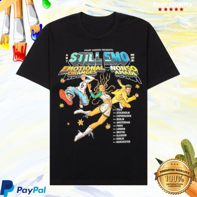 Official Still Emo Europe Tour Shirt New