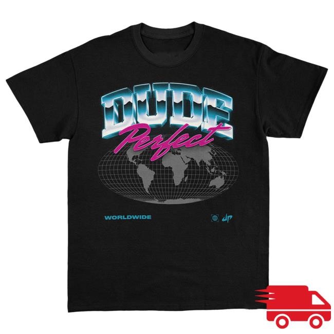 Worldwide Overglow Tee (Black) - Dude Perfect