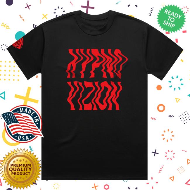 Official Rezz Merch Store Shop Rezz Hypnovizion - Time Ripple Flocked Top Shirt - Black