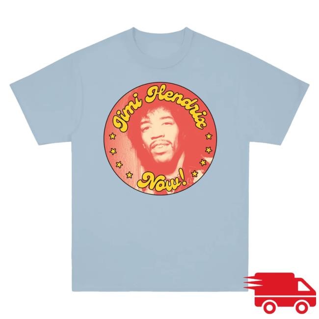 Jimi Hendrix Now! Light Blue T Shirt