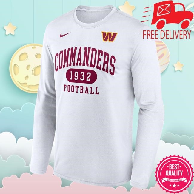Nike Washington Commanders Burgundy Left Chest Wordmark Long Sleeve T-Shirts | Rally House Official NFL