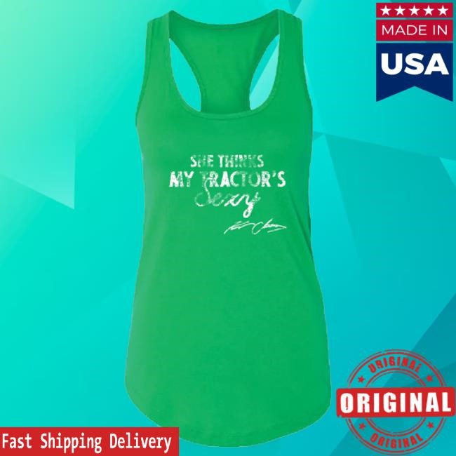 Official Kenny Chesney Merch Store Women's Tractor Sexy Racer Tank - Shirts