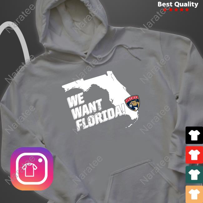 Official Lacrosswear Florida Panthers We Want Florida T Shirt