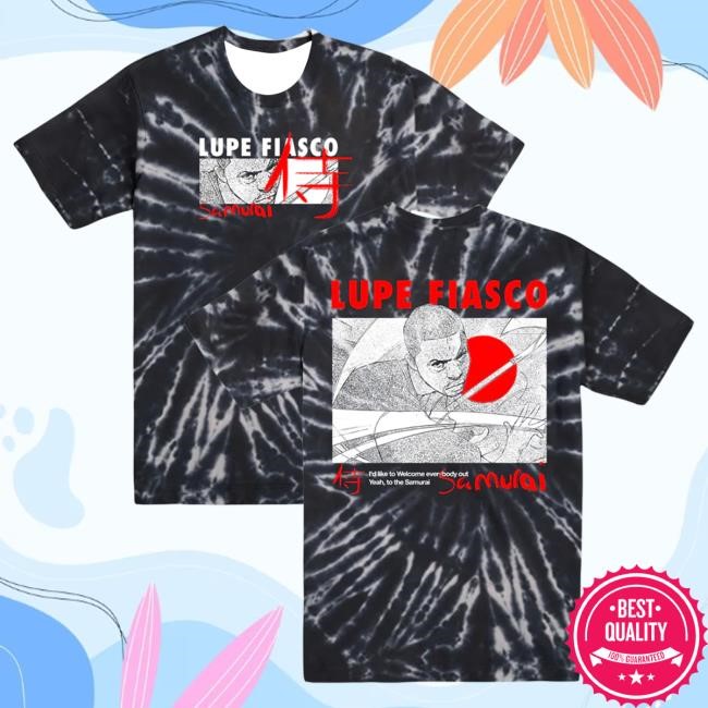 Official Lupe Fiasco Merch Lupe Fiasco Samurai Album Dyed Shirts LupeFiasco