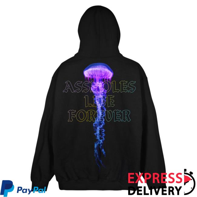 Official Linda Finegold Merch Store Alf Assholes Live Forever Jellyfish Sweaters Black Lindafinegold Shop