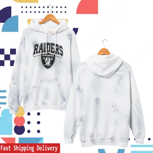 Official Junk Food Apparel Clothing Store Shop Tie-Dye Junkfoodclothing Las Vegas Raiders Tie Dye Hoody